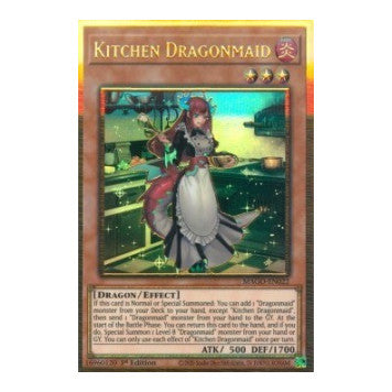 Kitchen Dragonmaid (MAGO) #MAGO-EN022 Premium Gold Rare (1st Edition Lightly Played) Maximum Gold YuGiOh: 2020