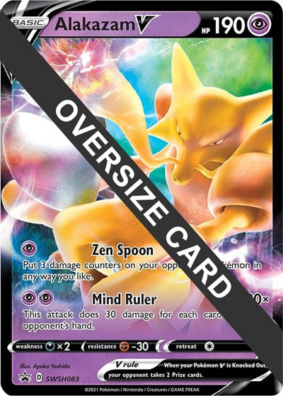 Alakazam V - SWSH083 (PR) #SWSH083 Promo (Holofoil Near Mint) Jumbo Cards Pokemon: 2015