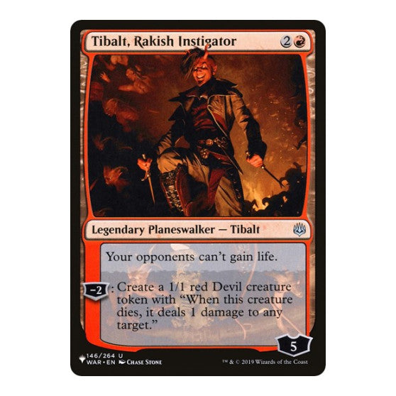 Tibalt, Rakish Instigator (LIST) #146/264 Uncommon (Lightly Played) The List Reprints Magic: The Gathering: 2026