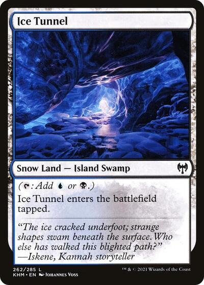 Ice Tunnel (KHM) #262 Land (Lightly Played) Kaldheim Magic: The Gathering: 2021