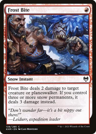 Frost Bite (KHM) #138 Common (Lightly Played) Kaldheim Magic: The Gathering: 2021