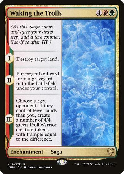 Waking the Trolls (KHM) #234 Rare (Lightly Played) Kaldheim Magic: The Gathering: 2021