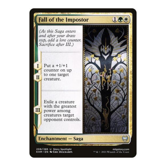 Fall of the Impostor (KHM) #208 Uncommon (Lightly Played) Kaldheim Magic: The Gathering: 2021