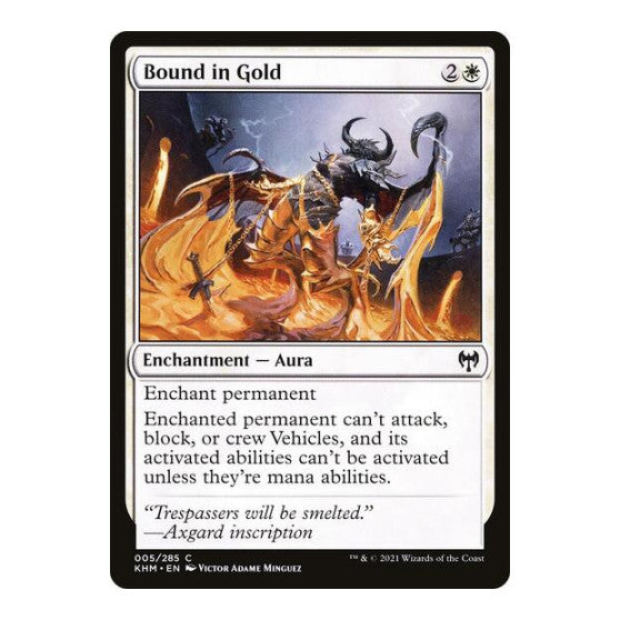 Bound in Gold (KHM) #5 Common Kaldheim Magic: The Gathering: 2021