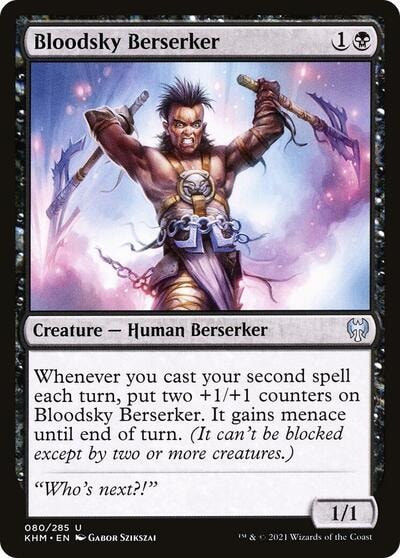 Bloodsky Berserker (KHM) #80 Uncommon Kaldheim Magic: The Gathering: 2021
