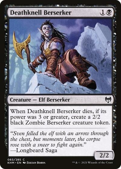 Deathknell Berserker (KHM) #83 Common Kaldheim Magic: The Gathering: 2021