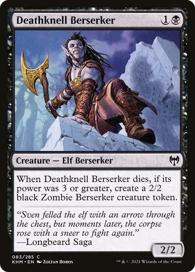 Deathknell Berserker (KHM) #83 Common (Lightly Played) Kaldheim Magic: The Gathering: 2021