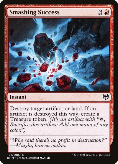 Smashing Success (KHM) #151 Common Kaldheim Magic: The Gathering: 2021