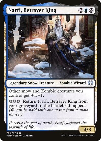 Narfi Betrayer King (KHM) #224 Uncommon (Lightly Played) Kaldheim Magic: The Gathering: 2021