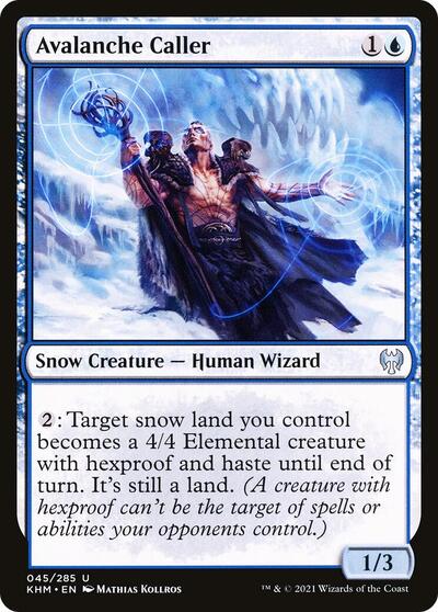 Avalanche Caller (KHM) #45 Uncommon (Lightly Played) Kaldheim Magic: The Gathering: 2021