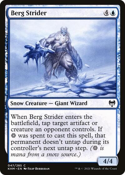 Berg Strider (KHM) #47 Common (Moderately Played) Kaldheim Magic: The Gathering: 2021