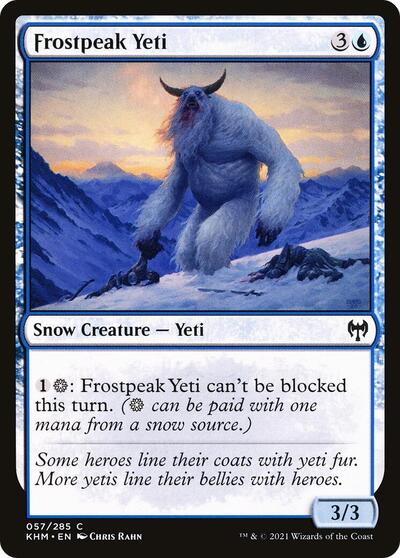 Frostpeak Yeti (KHM) #57 Common Kaldheim Magic: The Gathering: 2021