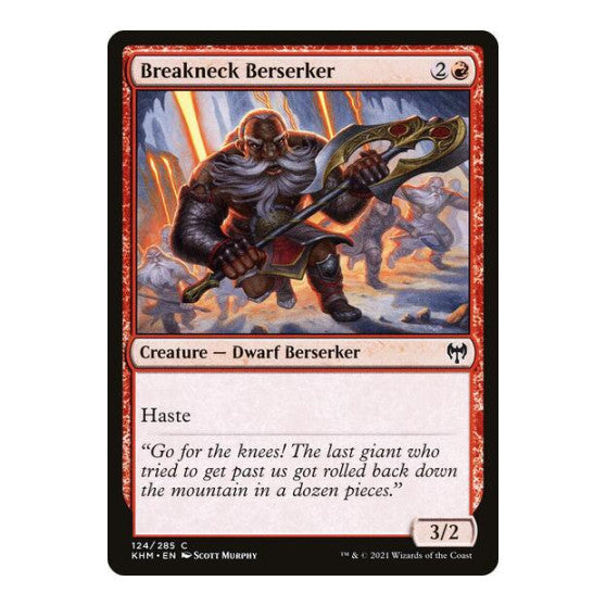 Breakneck Berserker (KHM) #124 Common Kaldheim Magic: The Gathering: 2021