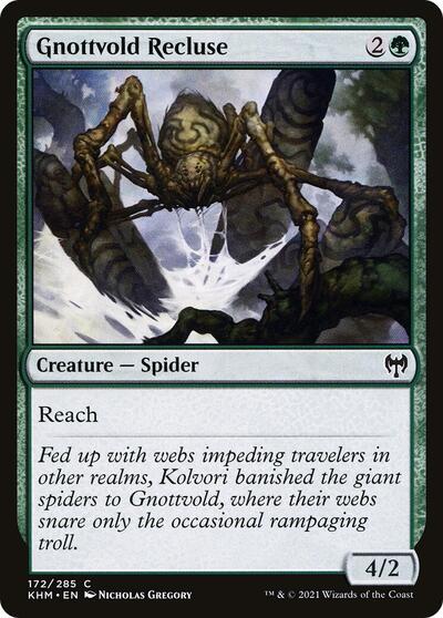Gnottvold Recluse (KHM) #172 Common Kaldheim Magic: The Gathering: 2021