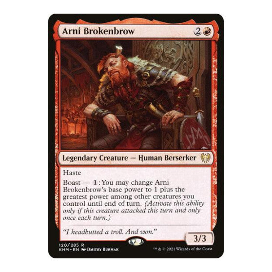 Arni Brokenbrow (KHM) #120 Rare (Lightly Played) Kaldheim Magic: The Gathering: 2021