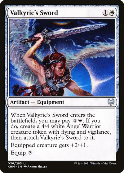 Valkyries Sword (KHM) #36 Uncommon (Lightly Played) Kaldheim Magic: The Gathering: 2021
