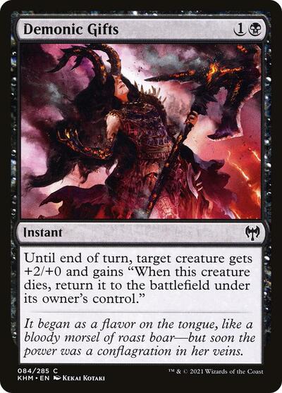 2021 Magic: Kaldheim (KHM) - Demonic Gifts (#84, Common) (Lightly Played)