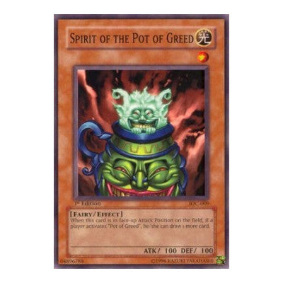Spirit of the Pot of Greed (IOC) #IOC-009 Common (Unlimited Heavily Played) Invasion of Chaos YuGiOh: 2007