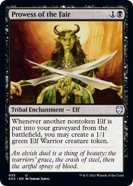 Prowess of the Fair (KHC) #53 Uncommon (Lightly Played) Commander: Kaldheim Magic: The Gathering: 2021