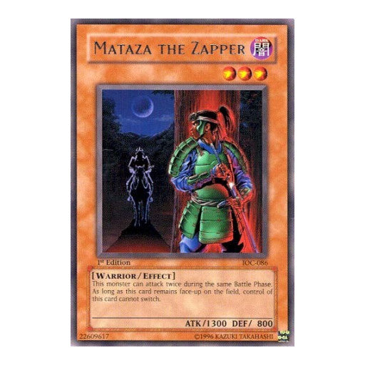 Mataza the Zapper (IOC) #IOC-086 Rare (1st Edition Damaged) Invasion of Chaos YuGiOh: 2007