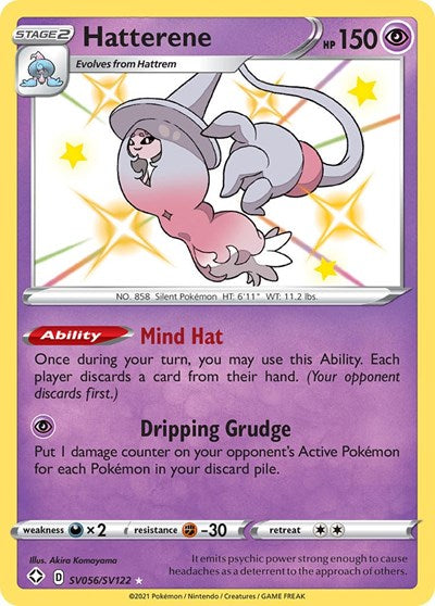 Hatterene (SHFSV) #SV056/SV122 Shiny Holo Rare (Holofoil Near Mint) Shining Fates: Shiny Vault Pokemon: 2021