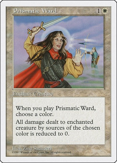Prismatic Ward (5ED) #53 Common (Lightly Played) Fifth Edition Magic: The Gathering: 1997