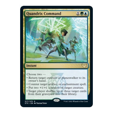 Quandrix Command (STX) #217 Rare Strixhaven: School of Mages Magic: The Gathering: 2021