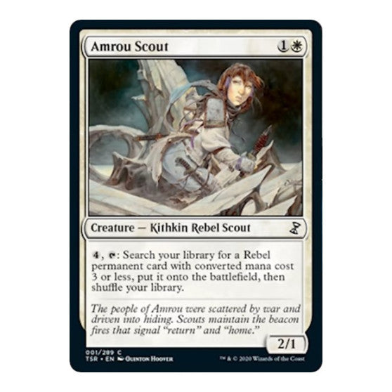 Amrou Scout (TSR) #1 Common (Lightly Played) Time Spiral: Remastered Magic: The Gathering: 2021