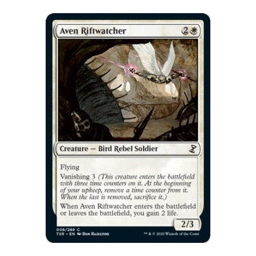 Aven Riftwatcher (TSR) #6 Common (Lightly Played) Time Spiral: Remastered Magic: The Gathering: 2021