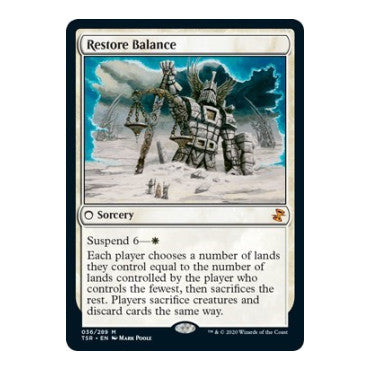 Restore Balance (TSR) #36 Mythic Rare (Lightly Played) Time Spiral: Remastered Magic: The Gathering: 2021