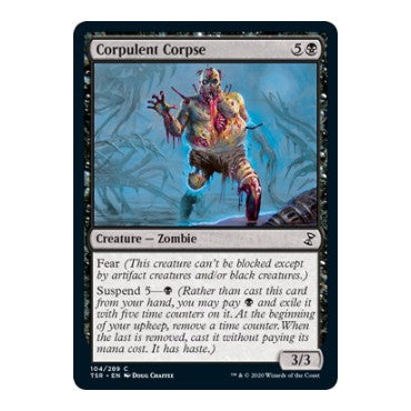Corpulent Corpse (TSR) #104 Common Time Spiral: Remastered Magic: The Gathering: 2021