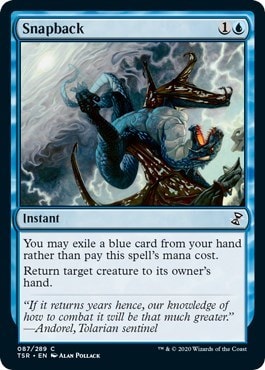 Snapback (TSR) #87 Common (Lightly Played) Time Spiral: Remastered Magic: The Gathering: 2021