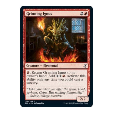 Grinning Ignus (TSR) #168 Common (Lightly Played) Time Spiral: Remastered Magic: The Gathering: 2021