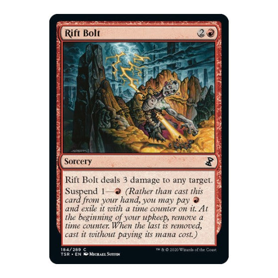 Rift Bolt (TSR) #184 Common (Lightly Played) Time Spiral: Remastered Magic: The Gathering: 2021