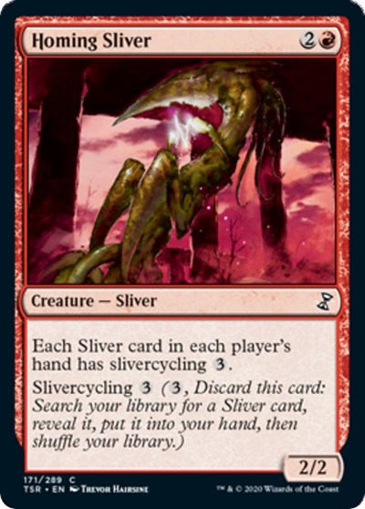 Homing Sliver (TSR) #171 Common (Near Mint) Time Spiral: Remastered Magic: The Gathering: 2021