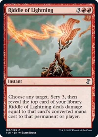 Riddle of Lightning (TSR) #183 Common (Lightly Played) Time Spiral: Remastered Magic: The Gathering: 2021