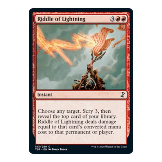 Riddle of Lightning (TSR) #183 Common (Lightly Played) Time Spiral: Remastered Magic: The Gathering: 2021