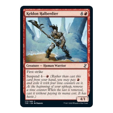 Keldon Halberdier (TSR) #173 Common (Lightly Played) Time Spiral: Remastered Magic: The Gathering: 2021
