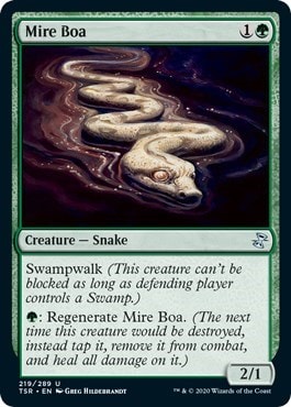 Mire Boa (TSR) #219 Uncommon (Lightly Played) Time Spiral: Remastered Magic: The Gathering: 2021