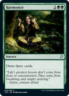 Harmonize (TSR) #208 Uncommon (Lightly Played) Time Spiral: Remastered Magic: The Gathering: 2021