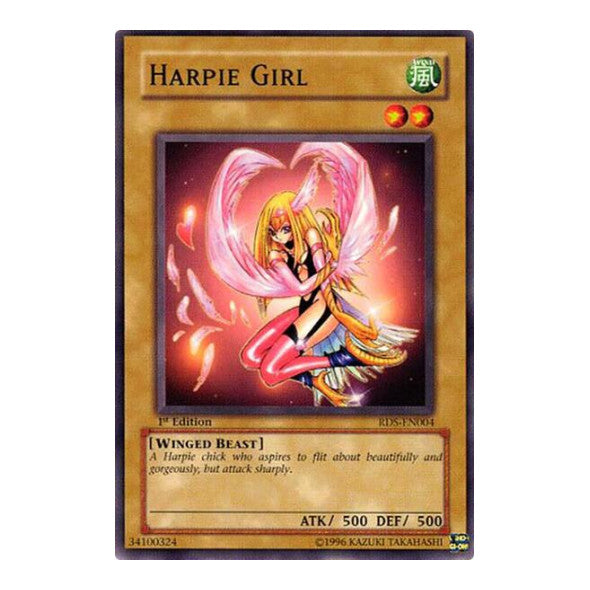 Harpie Girl (RDS) #RDS-EN004 Common / Short Print (1st Edition Damaged) Rise of Destiny YuGiOh: 2004
