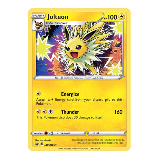 Jolteon SWSH094 (SWSD) #SWSH094 Promo (Holofoil Near Mint) SWSH: Sword & Shield Promo Cards Pokemon: 2019