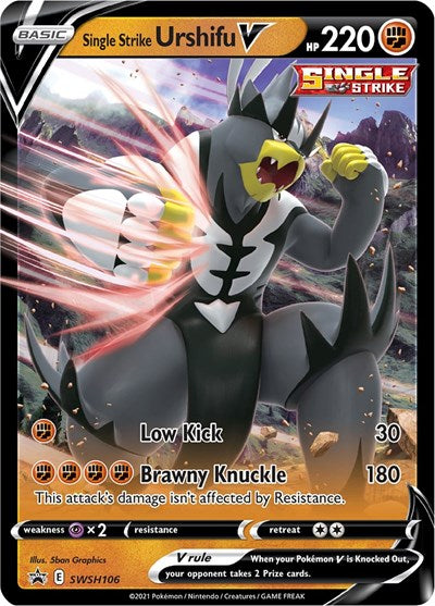 Single Strike Urshifu V - SWSH106 (SWSD) #SWSH106 Promo (Holofoil Lightly Played) SWSH: Sword & Shield Promo Cards Pokemon: 2019