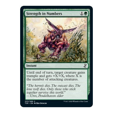 Strength in Numbers (TSR) #233 Common (Lightly Played) Time Spiral: Remastered Magic: The Gathering: 2021