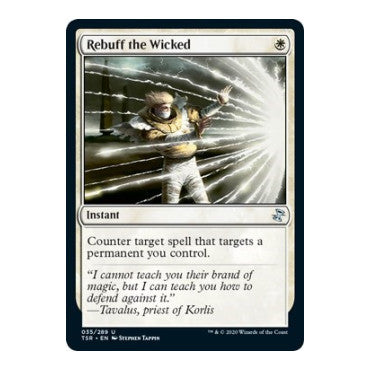 Rebuff the Wicked (TSR) #35 Uncommon (Lightly Played) Time Spiral: Remastered Magic: The Gathering: 2021