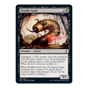 Deadly Grub (TSR) #108 Common (Lightly Played) Time Spiral: Remastered Magic: The Gathering: 2021