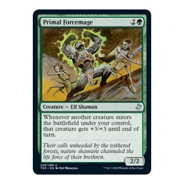 Primal Forcemage (TSR) #225 Uncommon (Lightly Played) Time Spiral: Remastered Magic: The Gathering: 2021