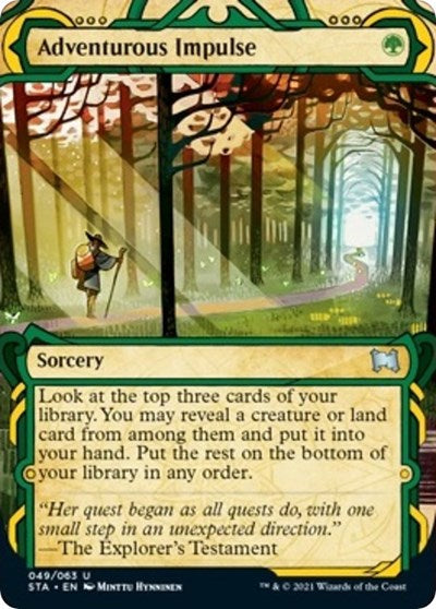 Adventurous Impulse (STA) #49 Uncommon (Lightly Played) Strixhaven: Mystical Archive Magic: The Gathering: 2021