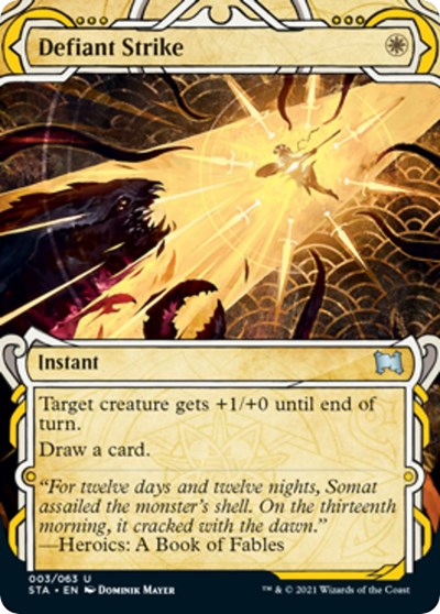Defiant Strike (STA) #3 Uncommon Strixhaven: Mystical Archive Magic: The Gathering: 2021