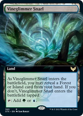 Vineglimmer Snarl Extended Art (STX) #365 Rare (Lightly Played) Strixhaven: School of Mages Magic: The Gathering: 2021